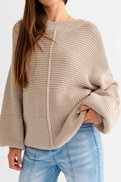 Lola Ribbed Knitted Sweater