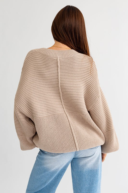 Lola Ribbed Knitted Sweater