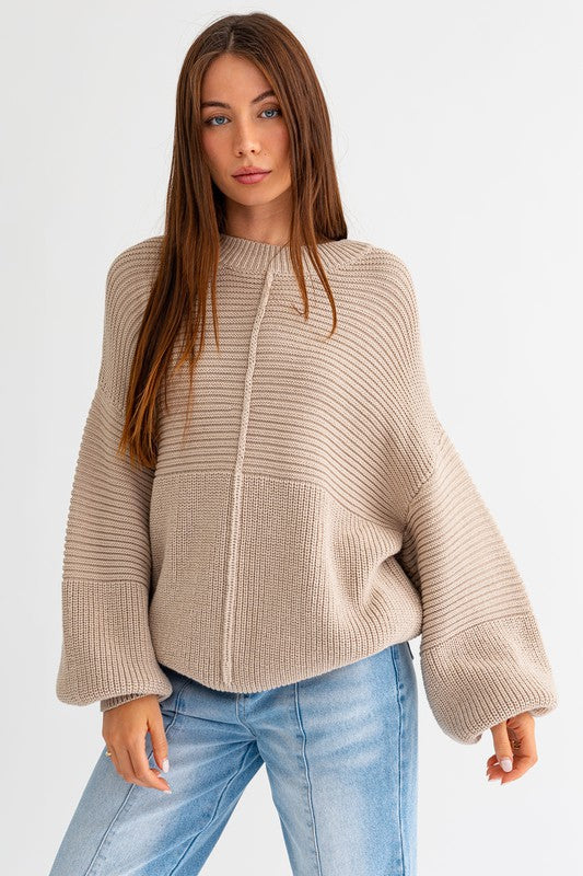 Lola Ribbed Knitted Sweater