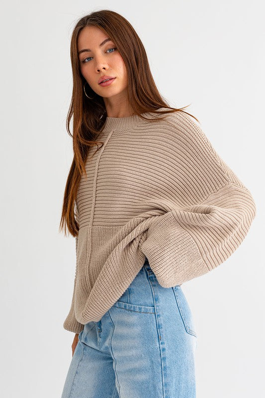 Lola Ribbed Knitted Sweater