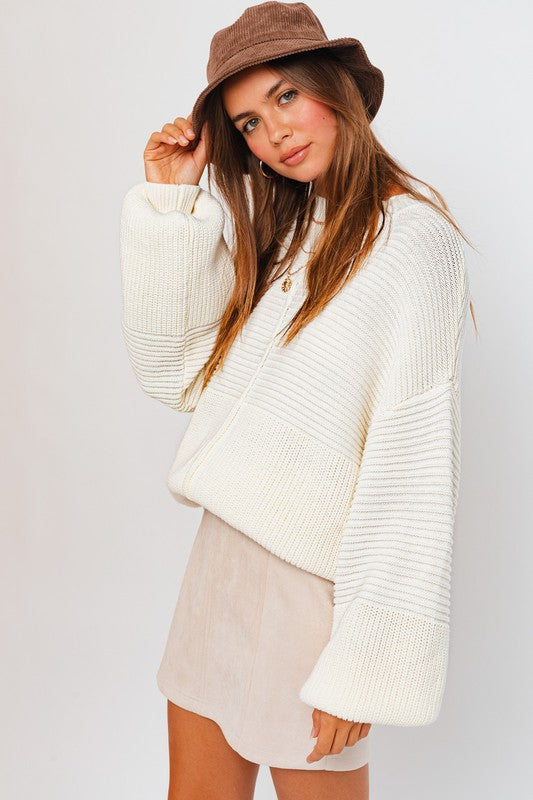 Lola Ribbed Knitted Sweater