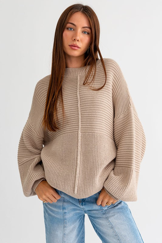 Lola Ribbed Knitted Sweater