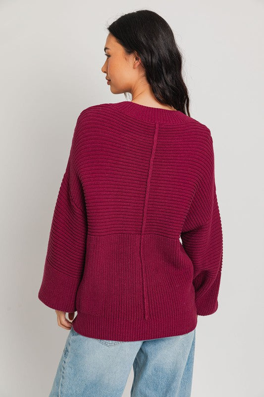 Lola Ribbed Knitted Sweater