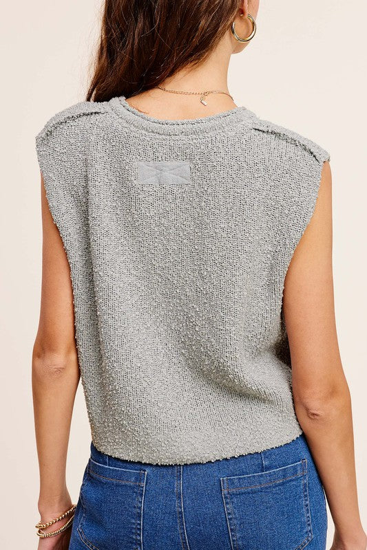 Sloan Cropped Sweater Top